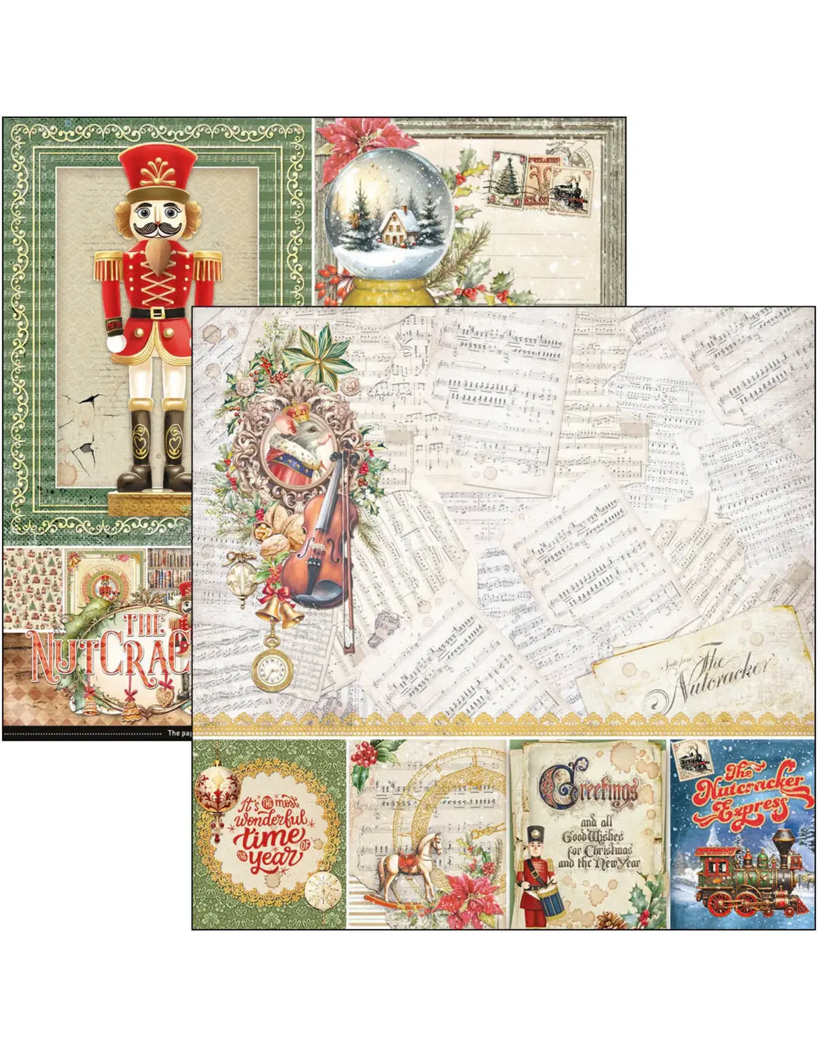 CIAO BELLA CIAO BELLA THE NUTCRACKER 8x8 PAPER PAD 12 SHEETS