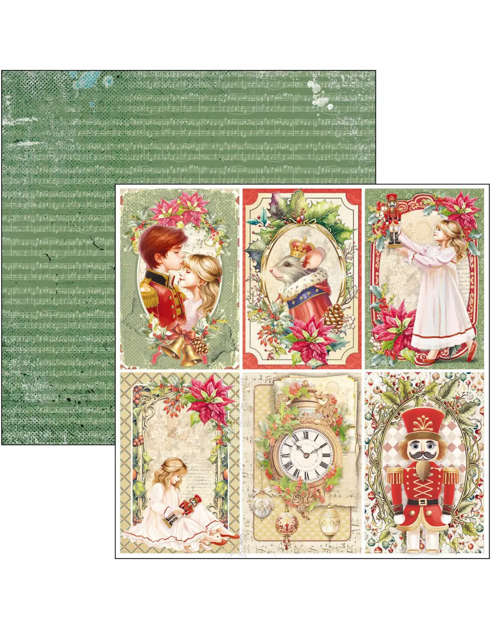 CIAO BELLA CIAO BELLA THE NUTCRACKER 8x8 PAPER PAD 12 SHEETS