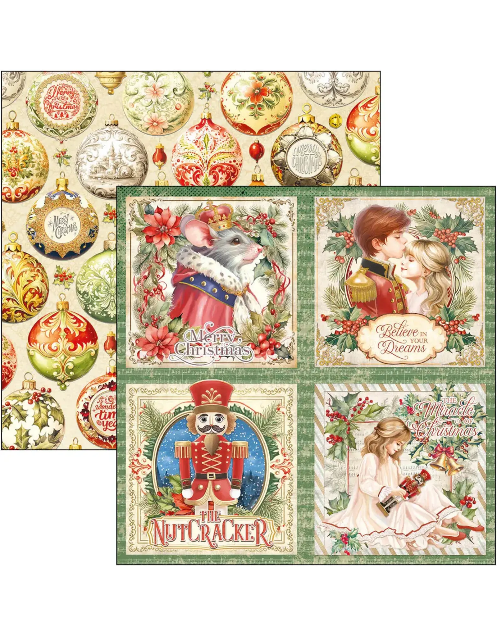 CIAO BELLA CIAO BELLA THE NUTCRACKER 8x8 PAPER PAD 12 SHEETS