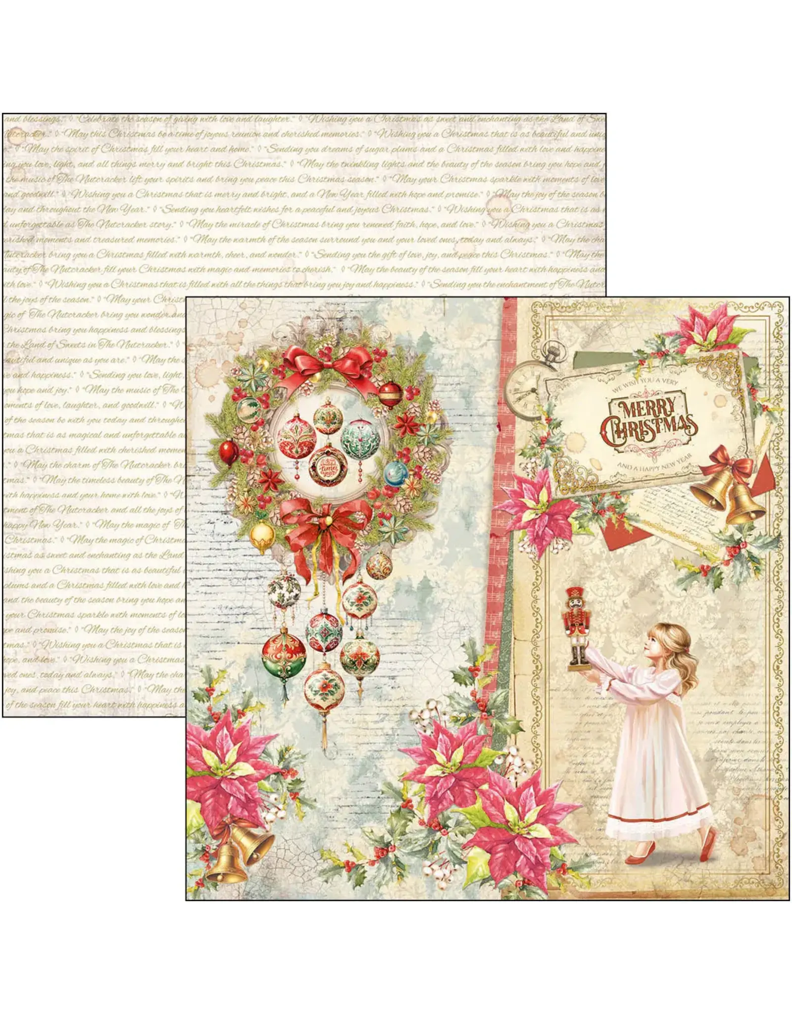 CIAO BELLA CIAO BELLA THE NUTCRACKER 8x8 PAPER PAD 12 SHEETS