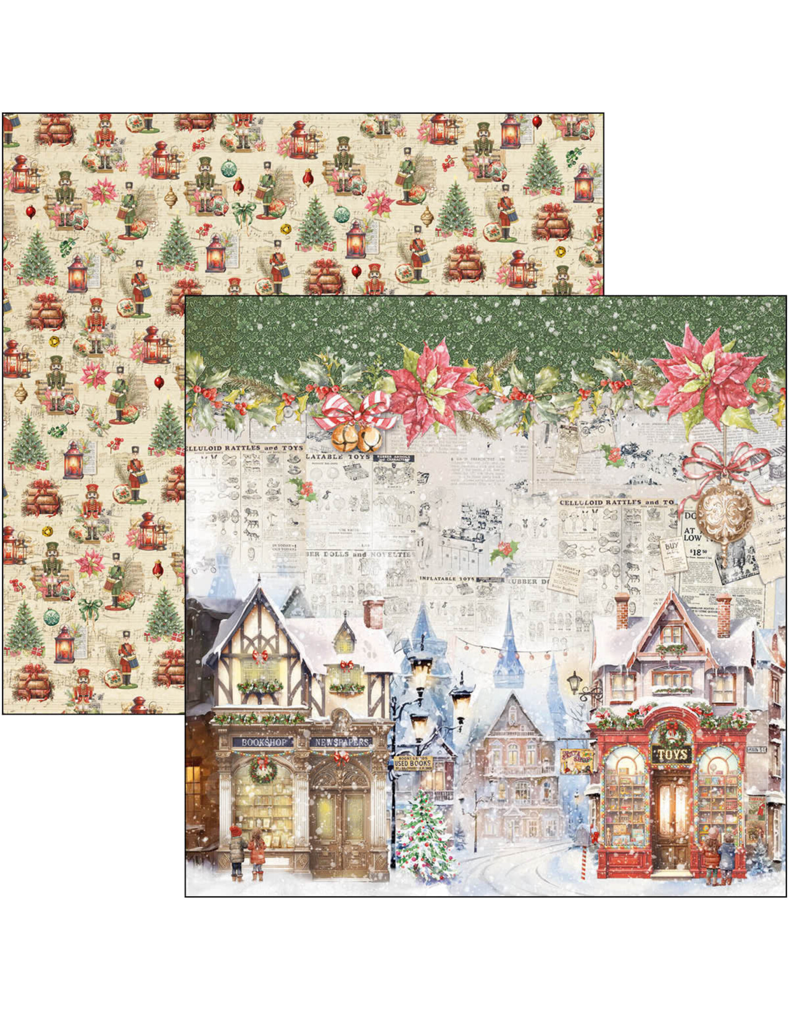 CIAO BELLA CIAO BELLA THE NUTCRACKER 8x8 PAPER PAD 12 SHEETS