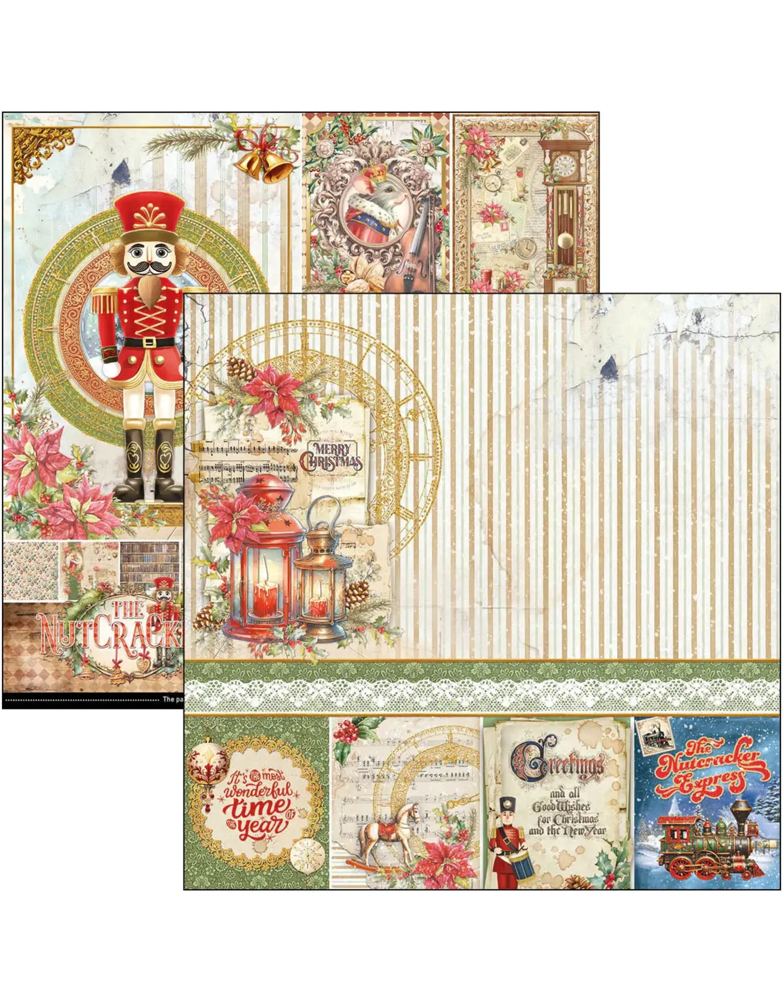 CIAO BELLA CIAO BELLA THE NUTCRACKER 12x12 PAPER PAD 12 SHEETS