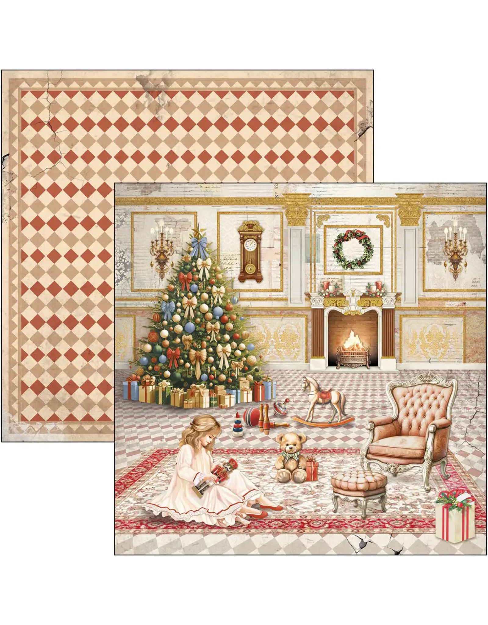 CIAO BELLA CIAO BELLA THE NUTCRACKER 12x12 PAPER PAD 12 SHEETS