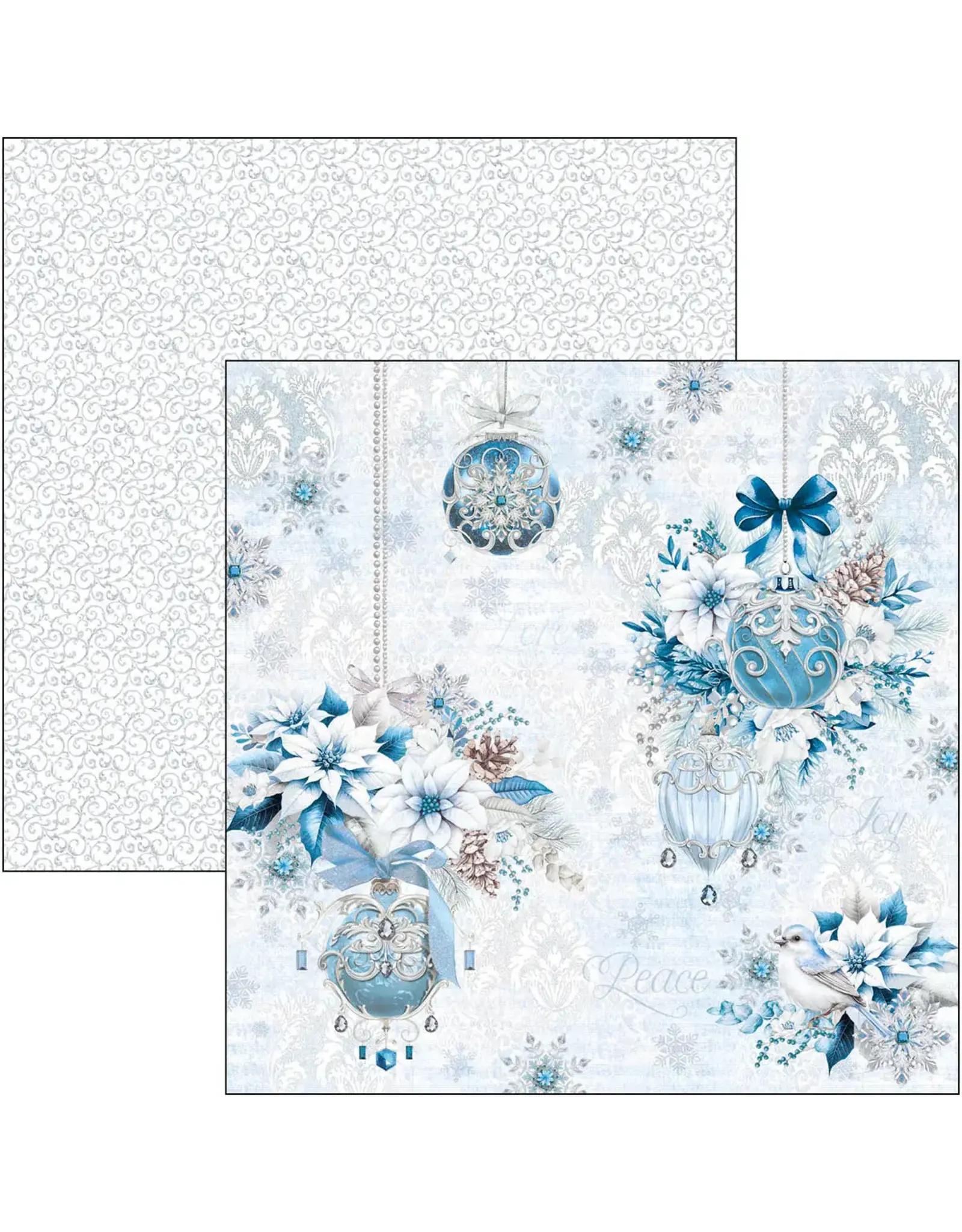 CIAO BELLA CIAO BELLA ELEGANCE OF BLUE 12x12 PAPER PAD 12 SHEETS