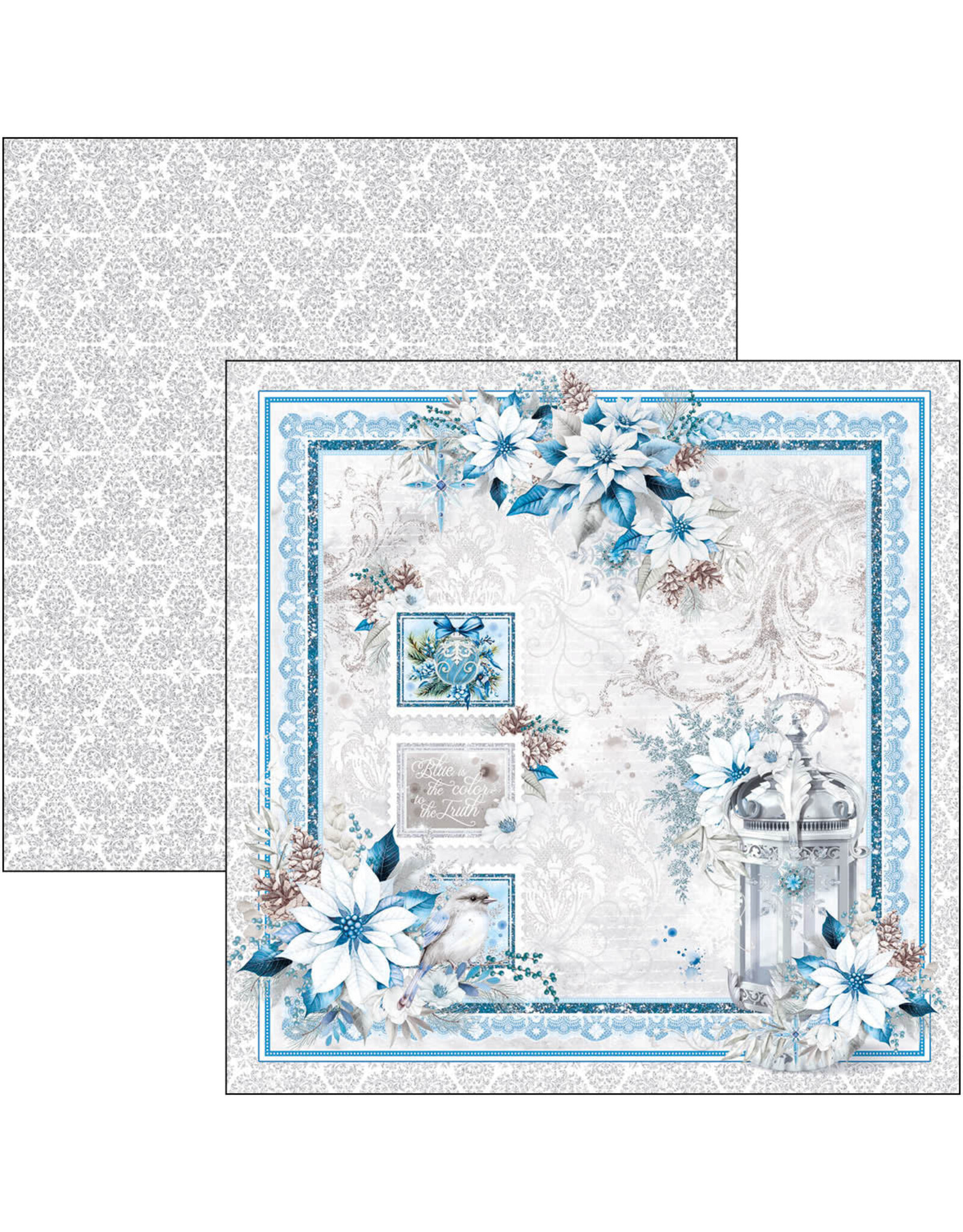 CIAO BELLA CIAO BELLA ELEGANCE OF BLUE 12x12 PAPER PAD 12 SHEETS