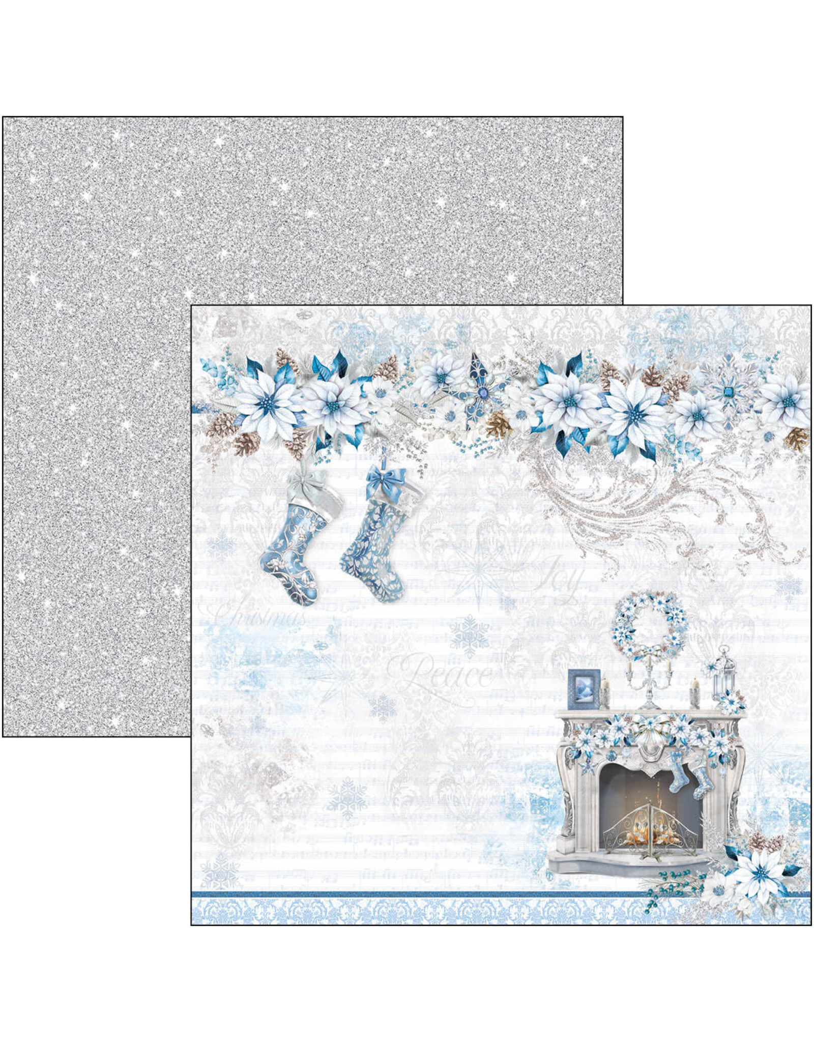 CIAO BELLA CIAO BELLA ELEGANCE OF BLUE 12x12 PAPER PAD 12 SHEETS