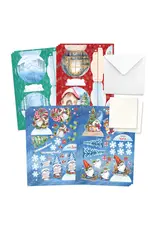 KATY SUE KATY SUE CHRISTMAS GARDEN GNOMES POP UP CARD MAKING KIT