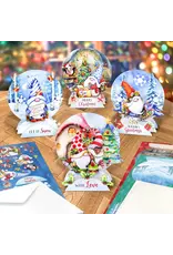 KATY SUE KATY SUE CHRISTMAS GARDEN GNOMES POP UP CARD MAKING KIT