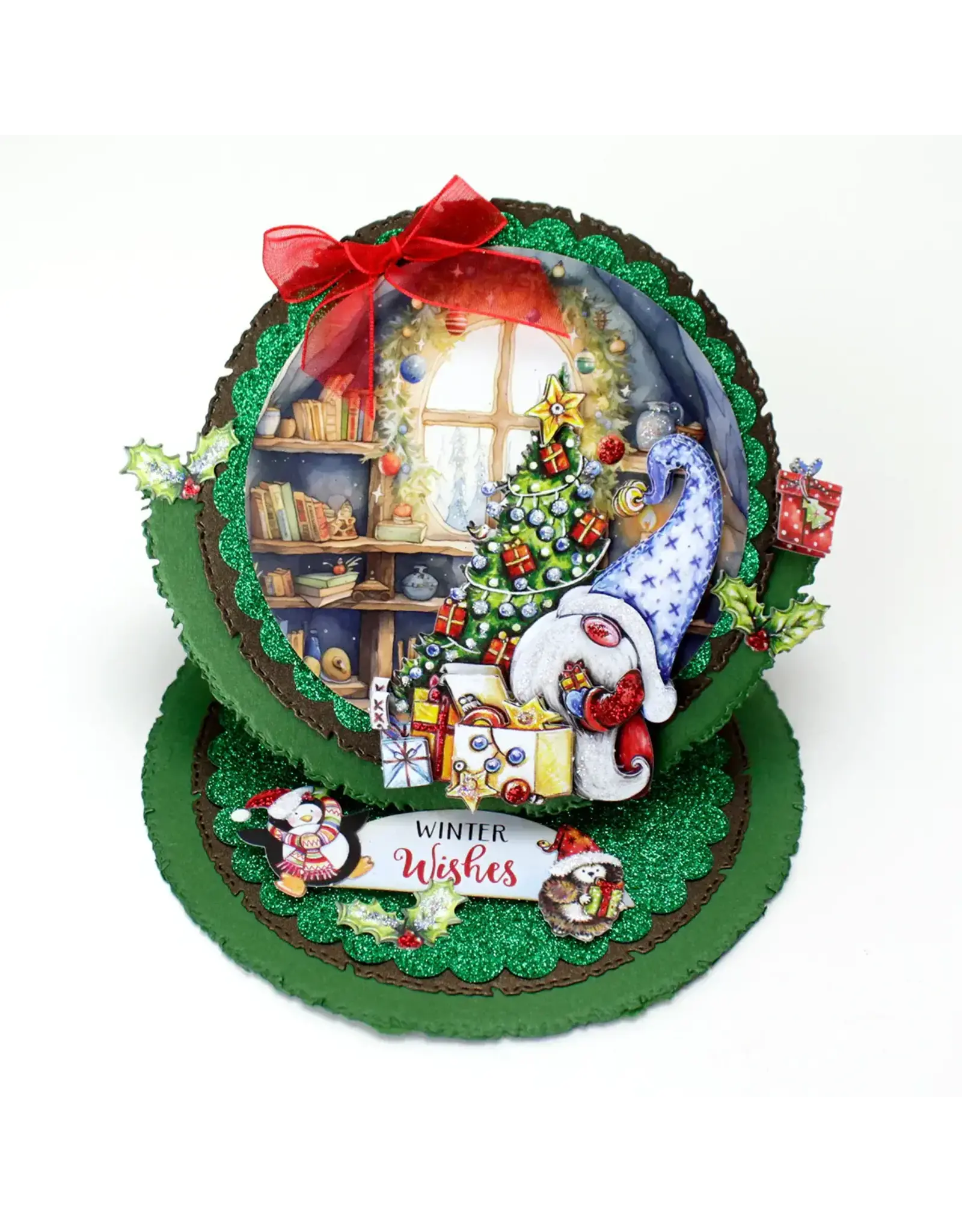 KATY SUE KATY SUE CHRISTMAS GARDEN GNOMES POP UP CARD MAKING KIT