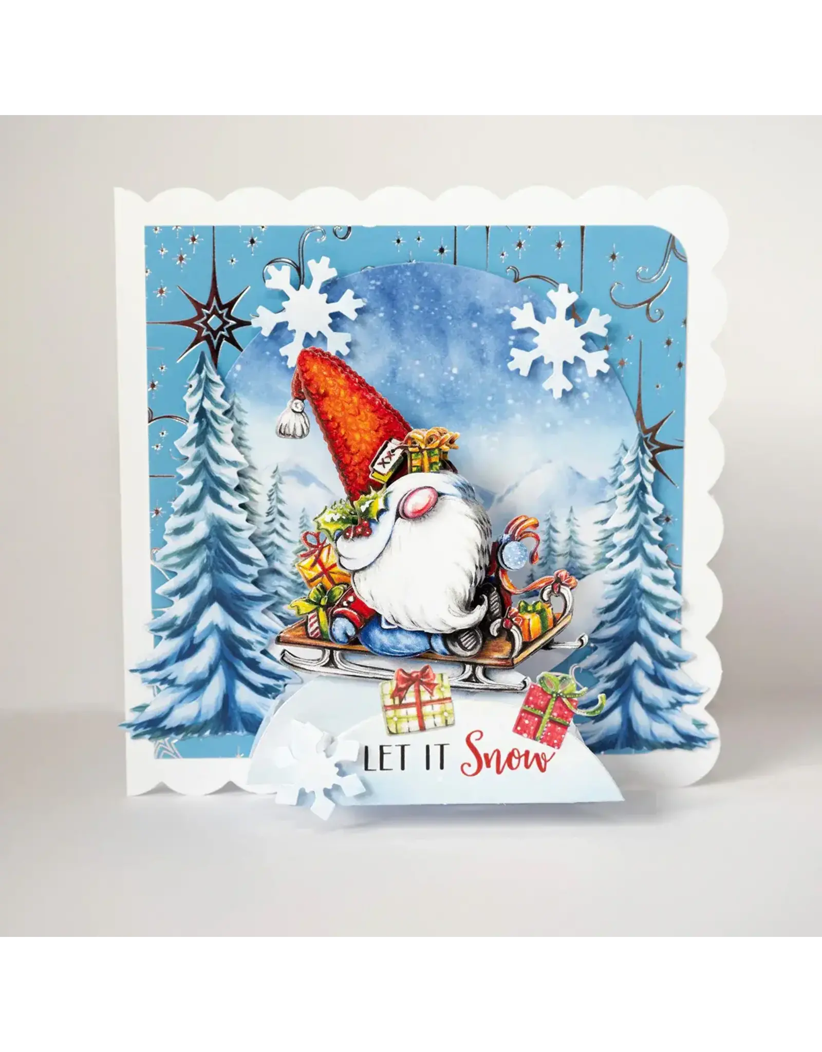 KATY SUE KATY SUE CHRISTMAS GARDEN GNOMES POP UP CARD MAKING KIT