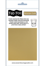 WOW! WOW! PERUVIAN GOLD FAB FOIL 1Mx10CM