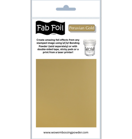 WOW! WOW! PERUVIAN GOLD FAB FOIL 1Mx10CM