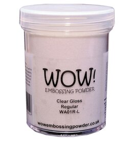 WOW! WOW! CLEAR GLOSS REGULAR EMBOSSING POWDER LARGE JAR 5.33OZ