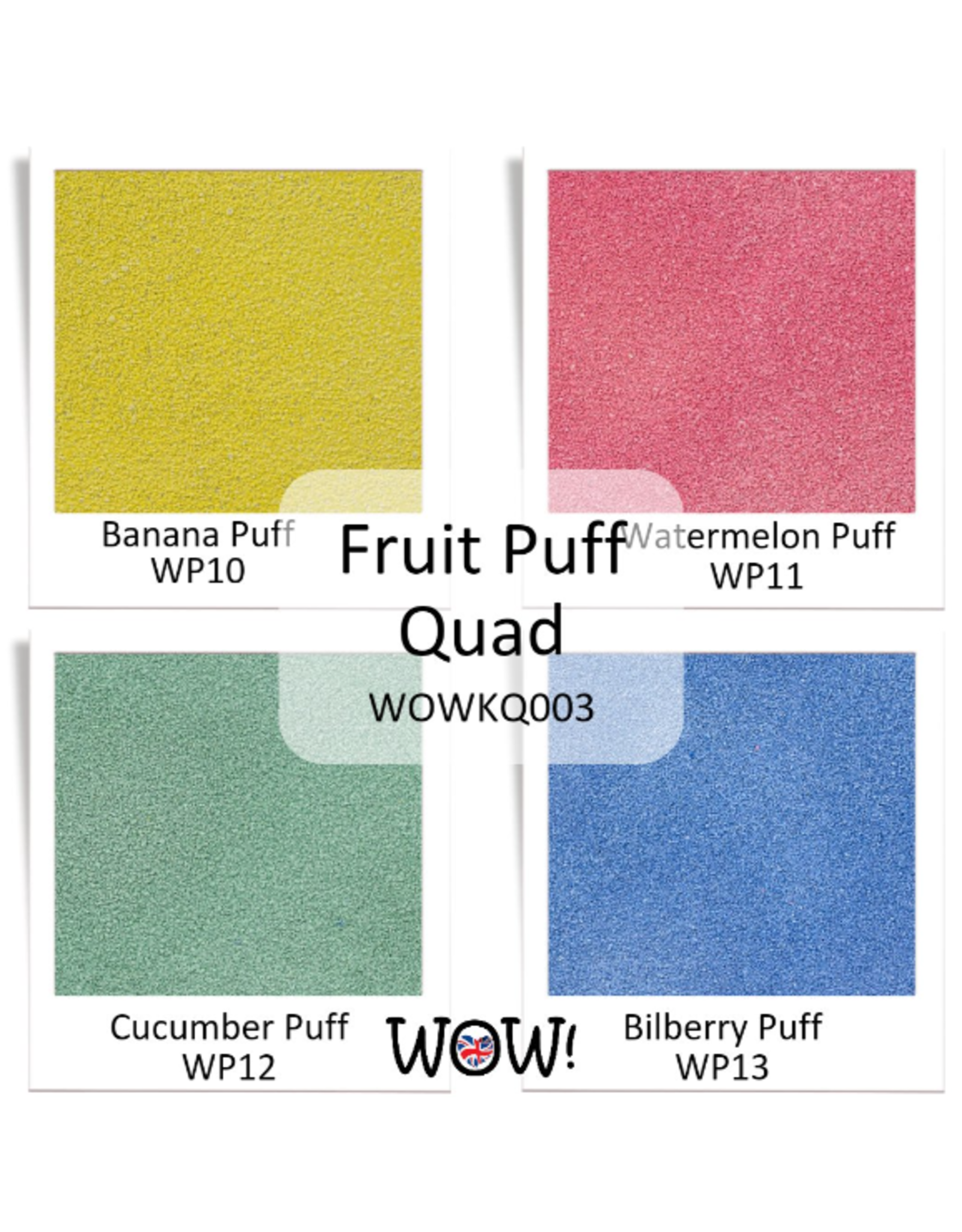 WOW! WOW! QUAD FRUIT PUFFS EMBOSSING PUFF POWDER COLLECTION