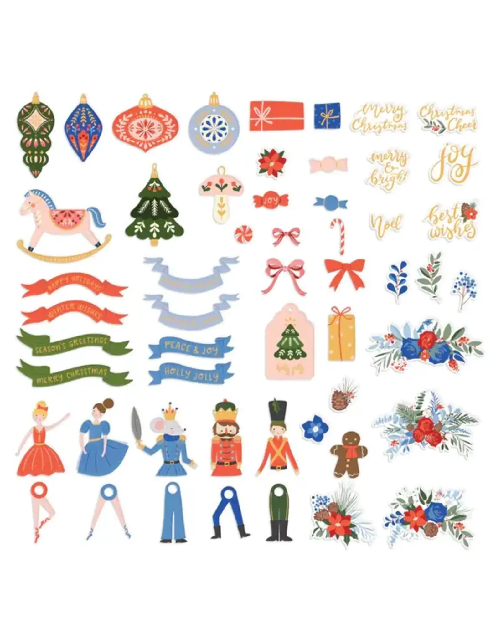 SPELLBINDERS SPELLBINDERS NUTCRACKER BALLET PRINTED DIE-CUTS 108/PK