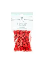 SPELLBINDERS SPELLBINDERS SEALED 3D CHRISTMAS COLLECTION VIBRANT RED WAX BEADS 100/PK