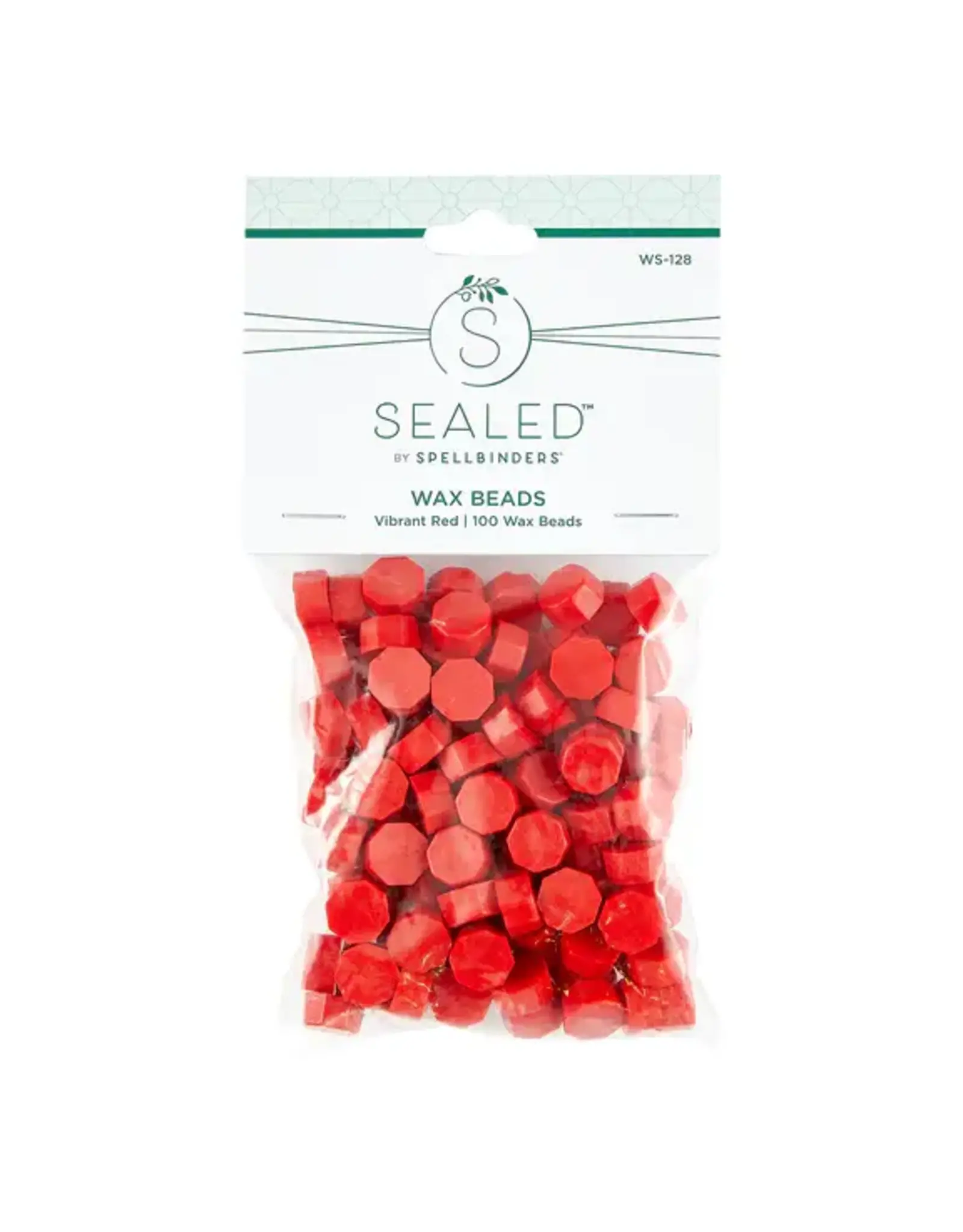 SPELLBINDERS SPELLBINDERS SEALED 3D CHRISTMAS COLLECTION VIBRANT RED WAX BEADS 100/PK
