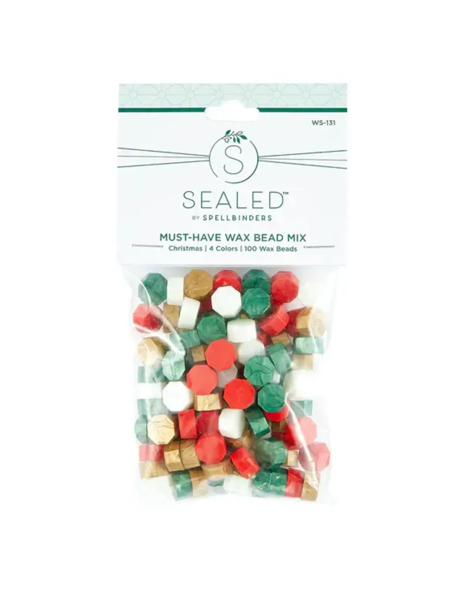 SPELLBINDERS SPELLBINDERS SEALED 3D CHRISTMAS COLLECTION MUST-HAVE MIX CHRISTMAS WAX BEADS 100/PK