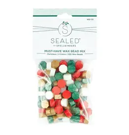 SPELLBINDERS SPELLBINDERS SEALED 3D CHRISTMAS COLLECTION MUST-HAVE MIX CHRISTMAS WAX BEADS 100/PK