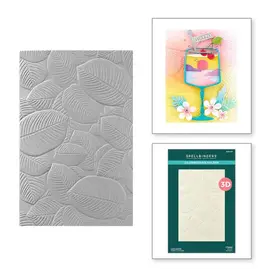 SPELLBINDERS SPELLBINDERS HAPPY HOUR COLLECTION LUSH LEAVES 3D EMBOSSING FOLDER