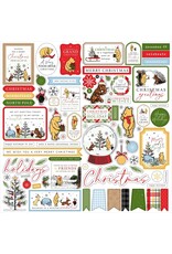 ECHO PARK PAPER ECHO PARK WINNIE THE POOH CHRISTMAS ELEMENTS 12x12 CARDSTOCK STICKERS