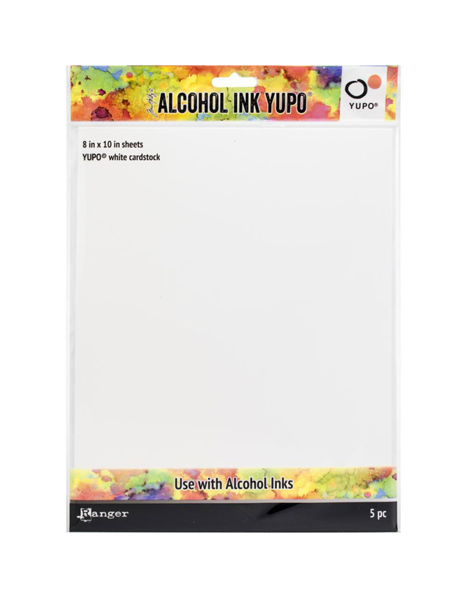 RANGER TIM HOLTZ ALCOHOL INK YUPO 8.5 X 11 5PK