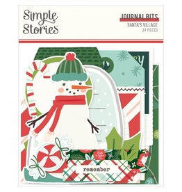 SIMPLE STORIES SIMPLE STORIES SANTA'S VILLAGE JOURNAL BITS & PIECES 24/PK