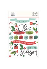 SIMPLE STORIES SIMPLE STORIES SANTA'S VILLAGE 6x8 RUB-ONS 2/PK