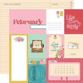 SIMPLE STORIES SIMPLE STORIES NOTEWORTHY FEBRUARY 12x12 CARDSTOCK