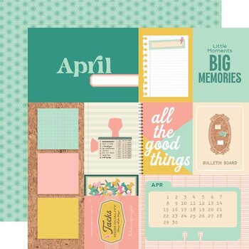 SIMPLE STORIES SIMPLE STORIES NOTEWORTHY APRIL 12x12 CARDSTOCK