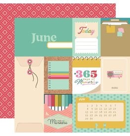 SIMPLE STORIES SIMPLE STORIES NOTEWORTHY JUNE 12x12 CARDSTOCK