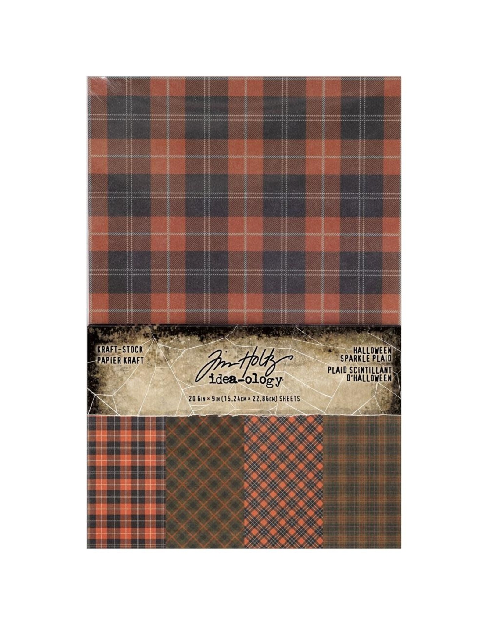 ADVANTUS ADVANTUS TIM HOLTZ IDEA-OLOGY HALLOWEEN KRAFT-STOCK SPARKLE PLAID