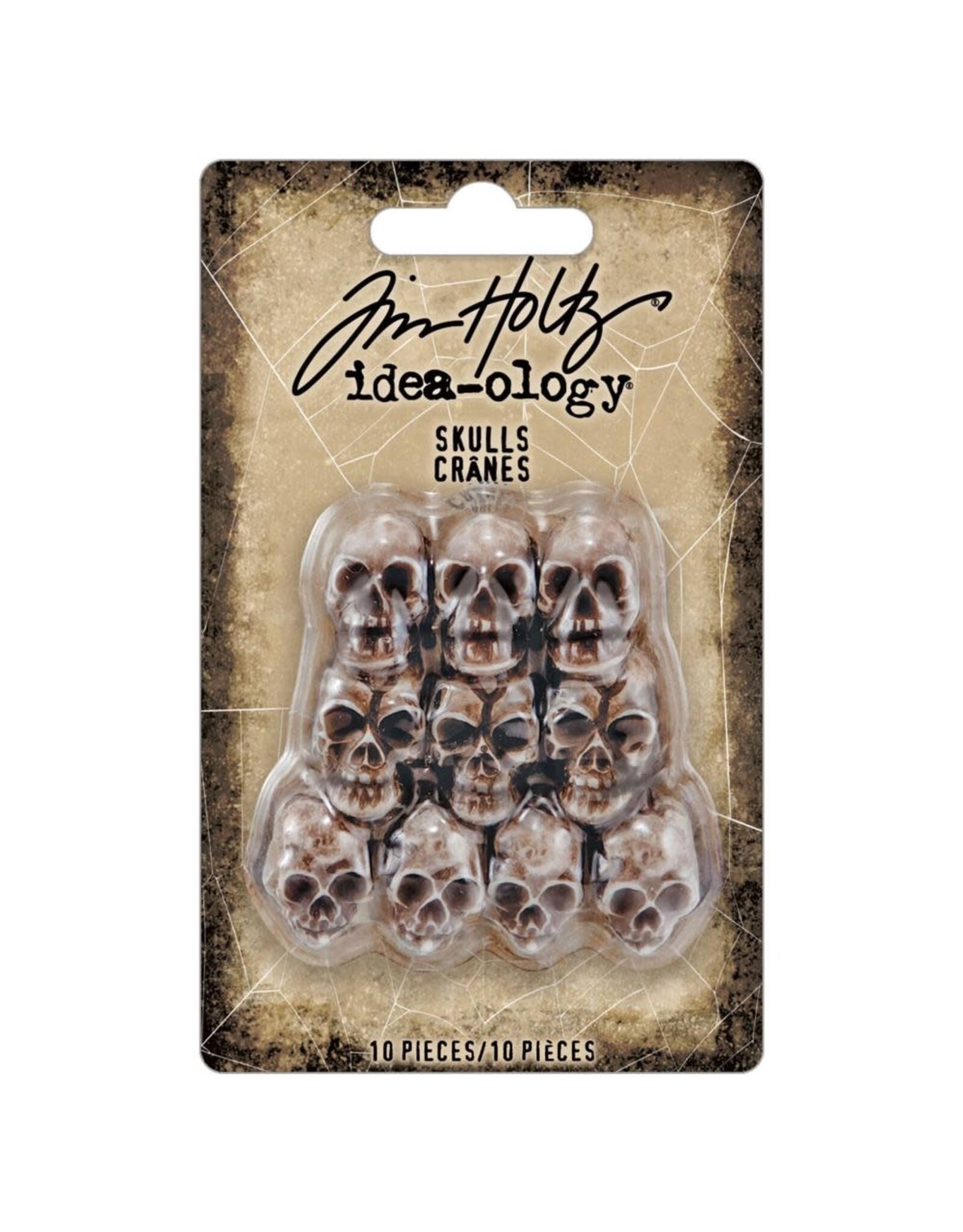 ADVANTUS ADVANTUS TIM HOLTZ IDEA-OLOGY HALLOWEEN SKULLS METAL EMBELLISHMENTS 10PC