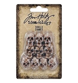 ADVANTUS ADVANTUS TIM HOLTZ IDEA-OLOGY HALLOWEEN SKULLS METAL EMBELLISHMENTS 10PC