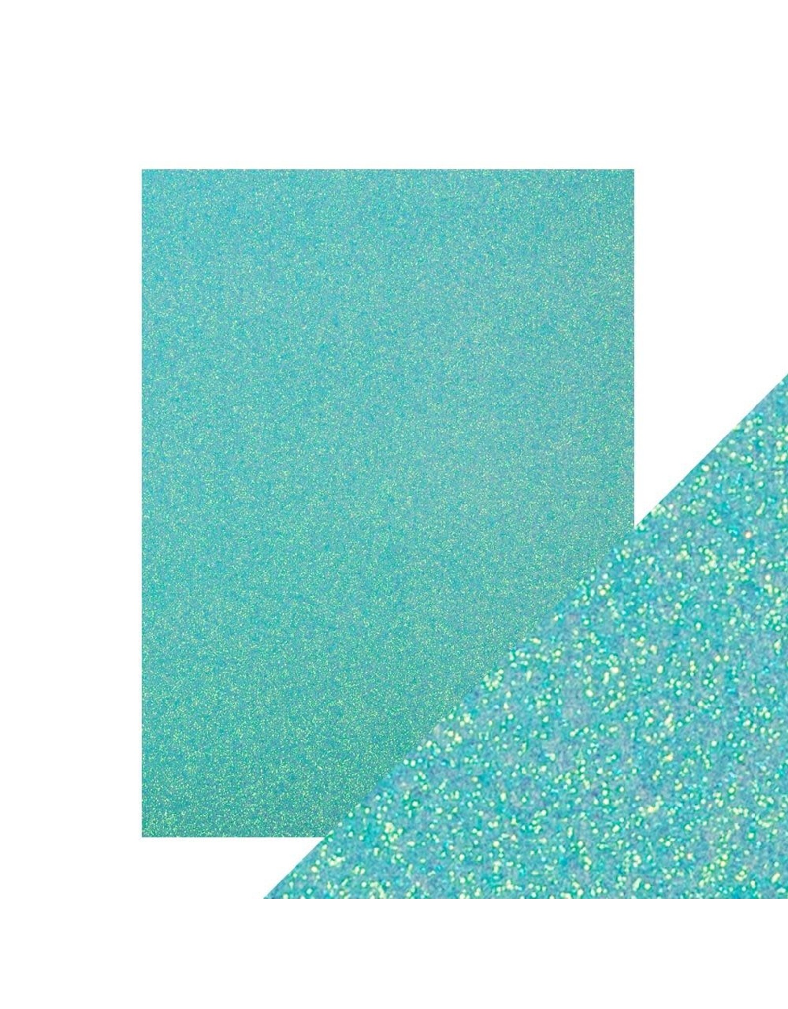 TONIC TONIC STUDIOS CRAFT PERFECT GLITTER PAPER TROPICAL TIDE 8.5x11