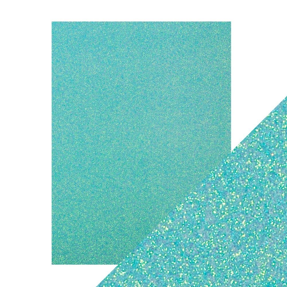 TONIC TONIC STUDIOS CRAFT PERFECT GLITTER PAPER TROPICAL TIDE 8.5x11