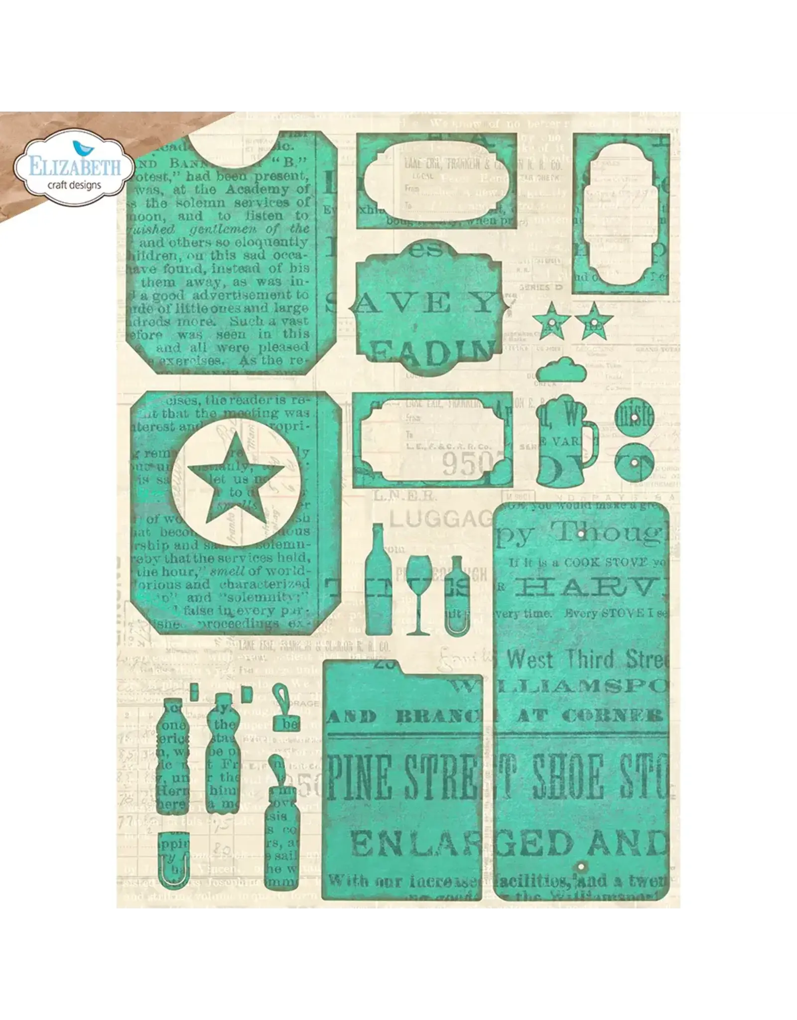 ELIZABETH CRAFT DESIGNS ELIZABETH CRAFT DESIGNS PLANNER ESSENTIALSTHE POCKETS 1 DIE SET