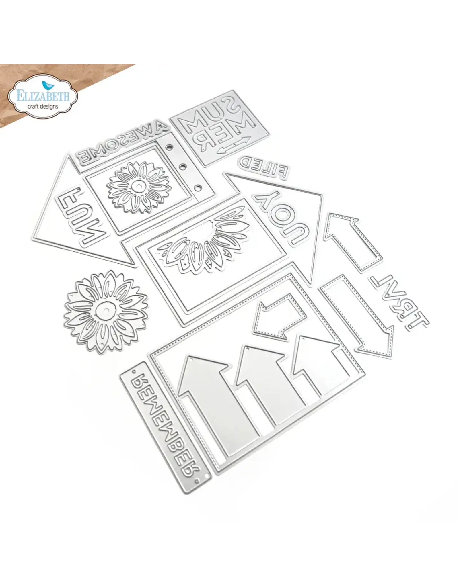 ELIZABETH CRAFT DESIGNS ELIZABETH CRAFT DESIGNS PLANNER ESSENTIALS ARROWS DIE SET