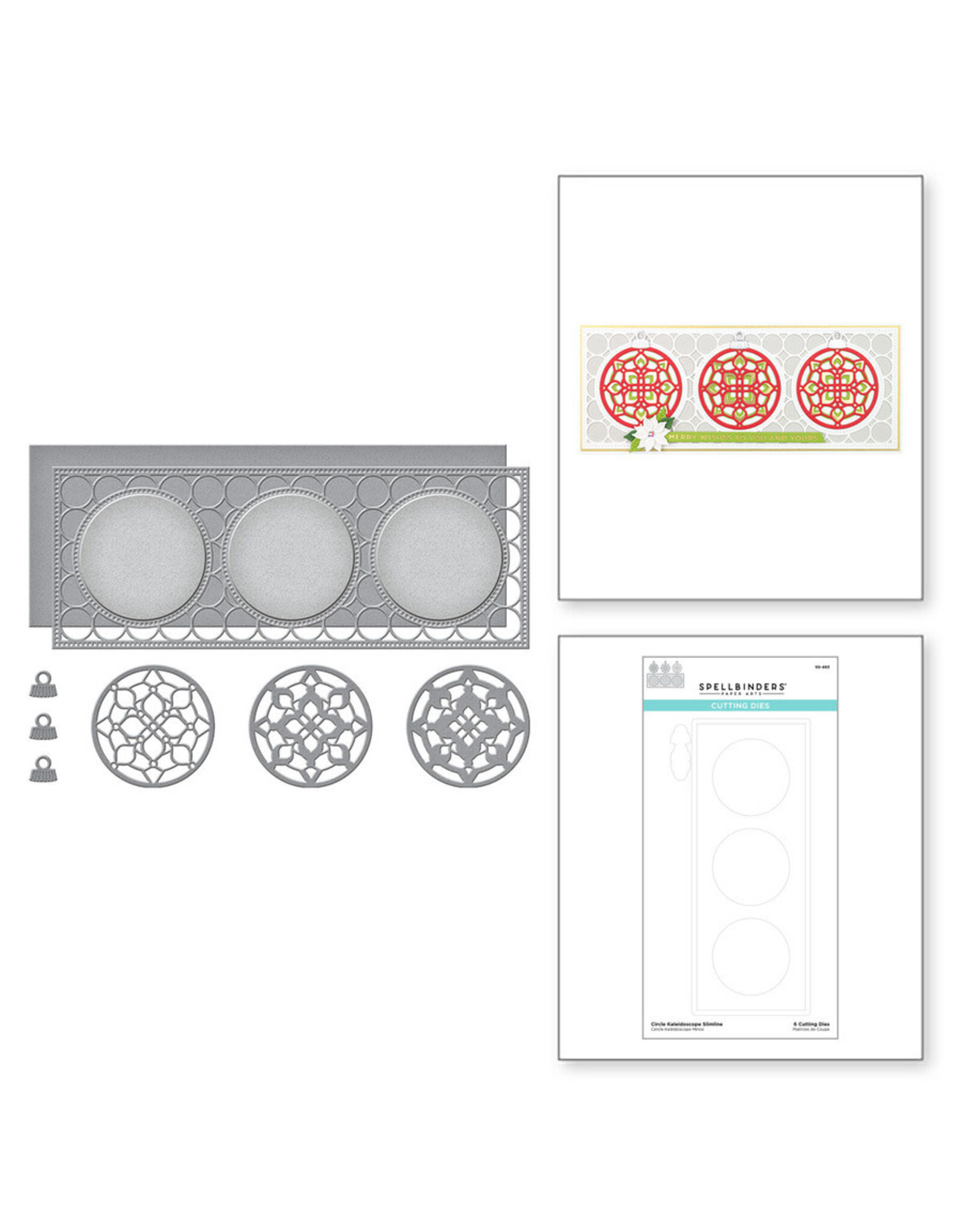 SPELLBINDERS SPELLBINDERS SLIMLINE CIRCLE KALEIDOSCOPE SLIMLINE DIE SET