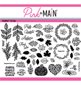 PINK & MAIN PINK & MAIN FOILABLES FALL LEAVES CUT UPS