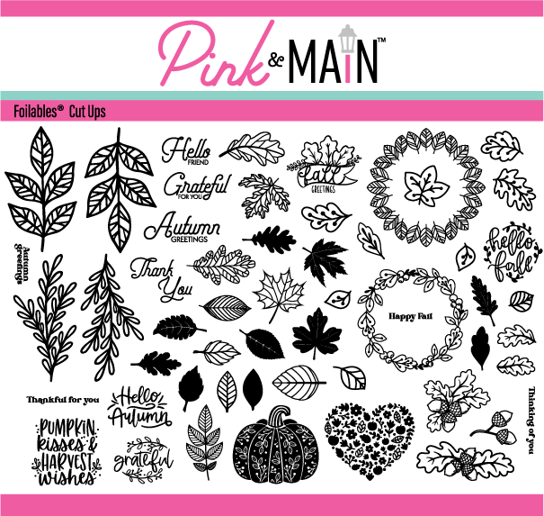 PINK & MAIN PINK & MAIN FOILABLES FALL LEAVES CUT UPS