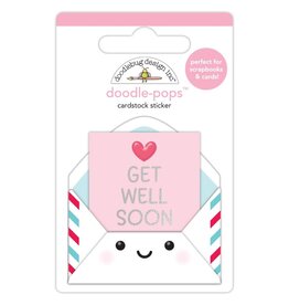 DOODLEBUG DESIGN DOODLEBUG DOODLE-POPS GET WELL SOON 3D STICKERS