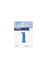 HUNKYDORY CRAFTS LTD. HUNKYDORY MOONSTONE DOTTY INITIALS & NUMBERS 1 DIE