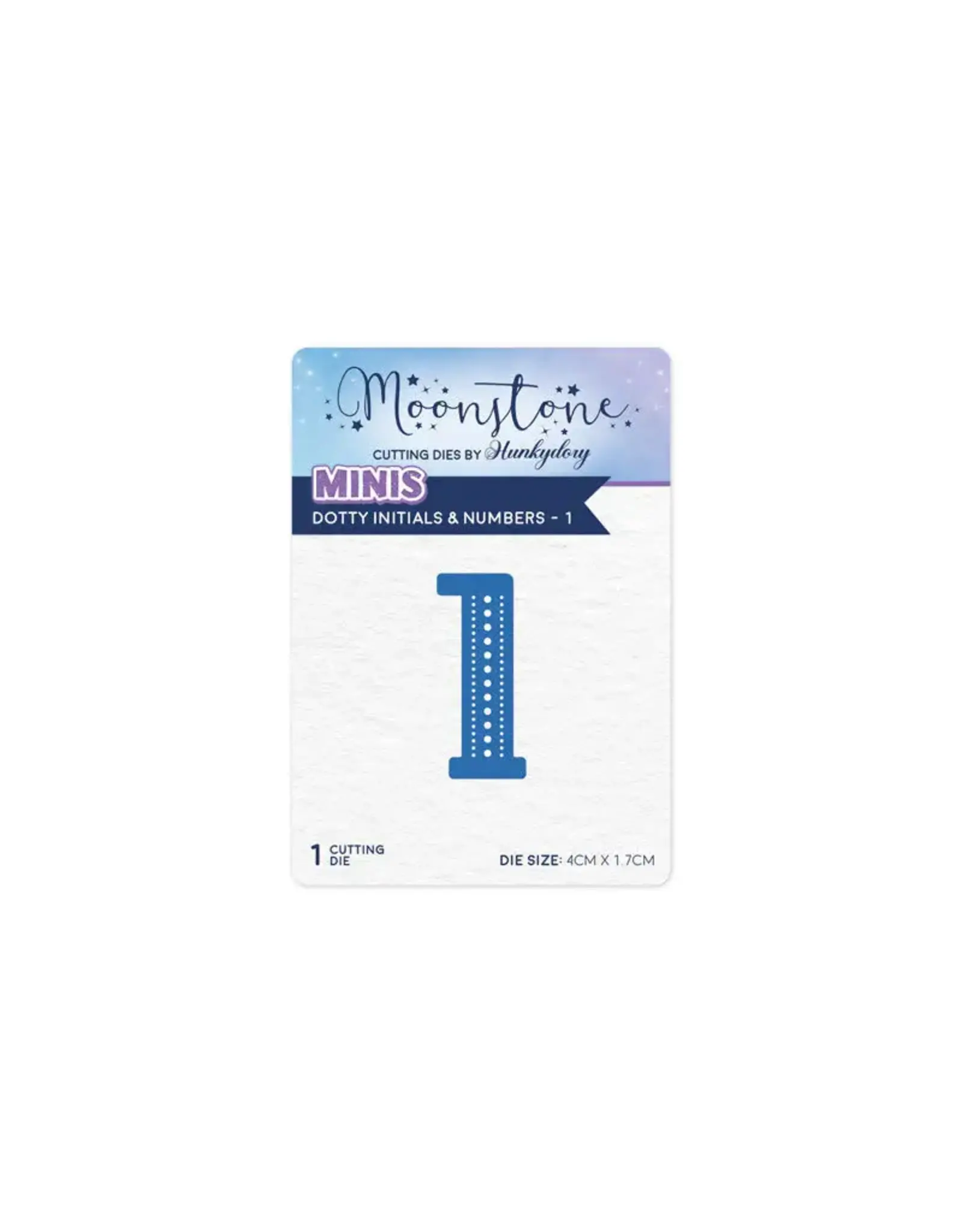 HUNKYDORY CRAFTS LTD. HUNKYDORY MOONSTONE DOTTY INITIALS & NUMBERS 1 DIE