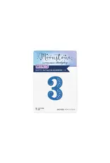 HUNKYDORY CRAFTS LTD. HUNKYDORY MOONSTONE DOTTY INITIALS & NUMBERS 3 DIE