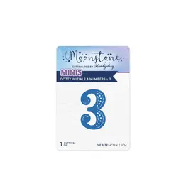 HUNKYDORY CRAFTS LTD. HUNKYDORY MOONSTONE DOTTY INITIALS & NUMBERS 3 DIE