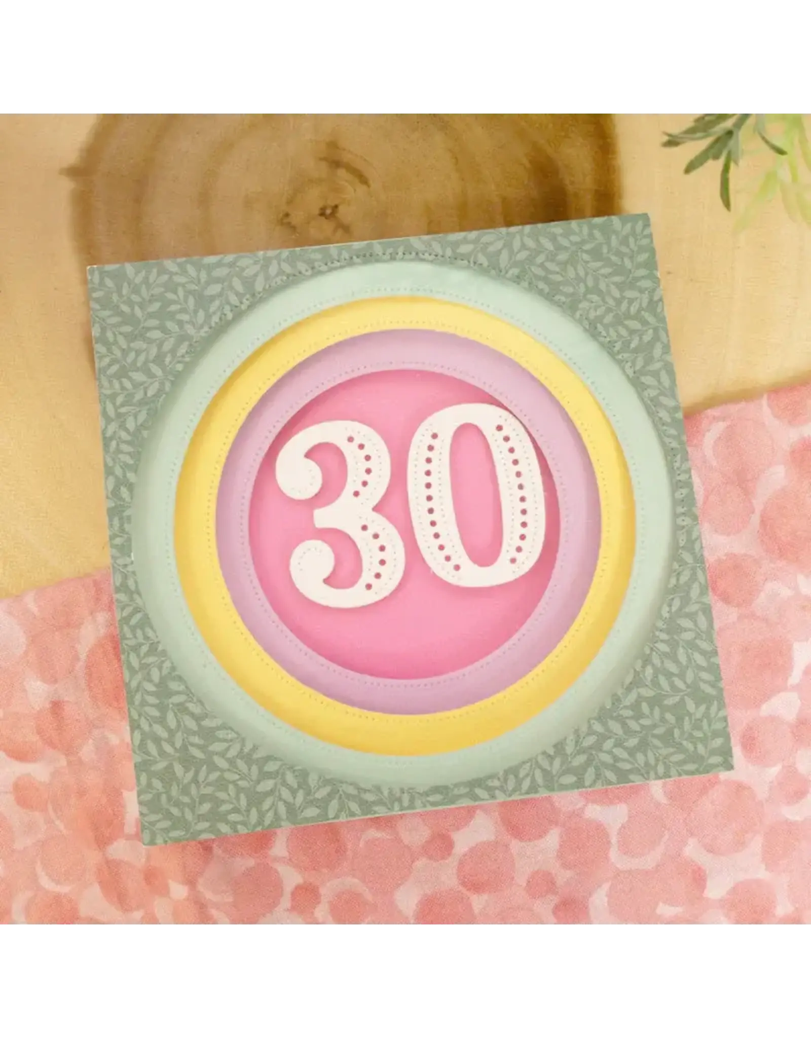 HUNKYDORY CRAFTS LTD. HUNKYDORY MOONSTONE DOTTY INITIALS & NUMBERS 3 DIE