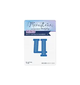 HUNKYDORY CRAFTS LTD. HUNKYDORY MOONSTONE DOTTY INITIALS & NUMBERS 4 DIE