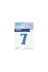 HUNKYDORY CRAFTS LTD. HUNKYDORY MOONSTONE DOTTY INITIALS & NUMBERS 7 DIE