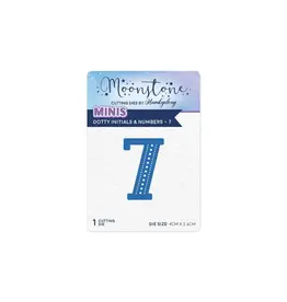 HUNKYDORY CRAFTS LTD. HUNKYDORY MOONSTONE DOTTY INITIALS & NUMBERS 7 DIE